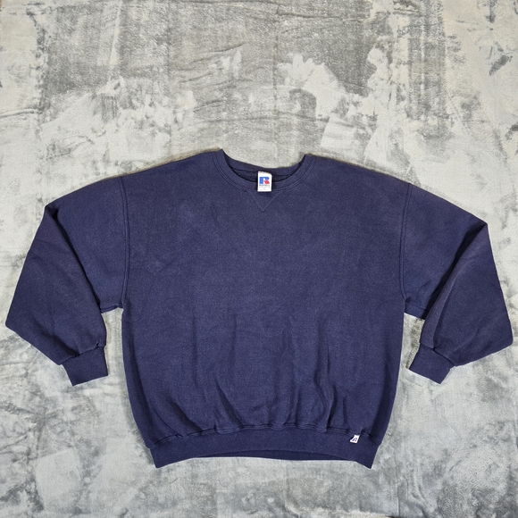 Russell Athletic Other - Vintage Russell Athletic Men's Navy Pullover Sweater Size XL